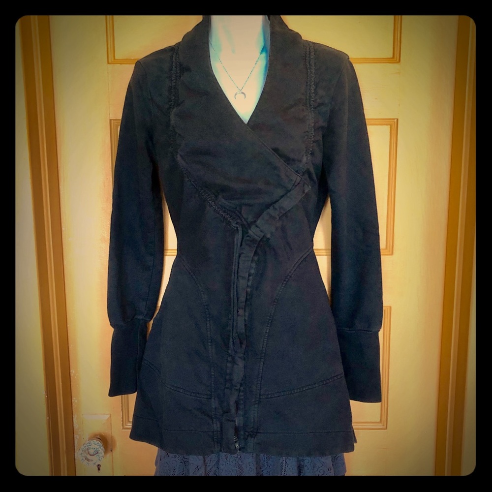 Black Prairie Underground mid length coat